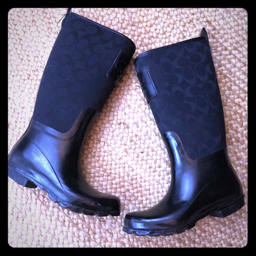 Coach rain boots